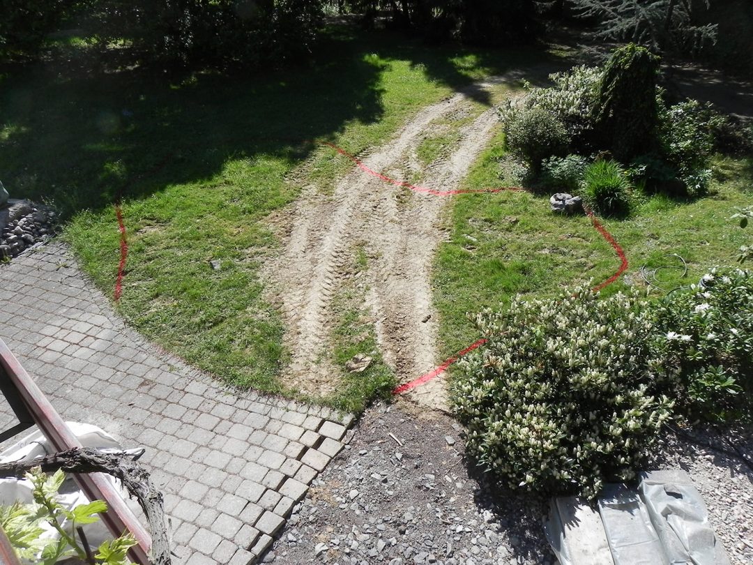 Entstehung eines Teichs // Standort des Teichs festlegen